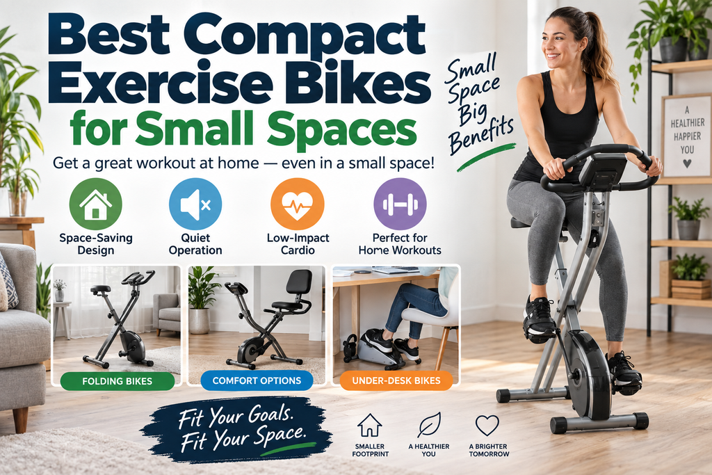 Best compact exercise bikes for small spaces, featuring folding, comfort, and under-desk bike options for convenient home workouts.